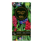 Chocolate and Love Choklad 100% kakaomed kandiserad ingefära Ø - 80 g