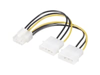 Renkforce Rf-4233375, 0,15 M, Pci-E (8-Pin), 2 X Molex (4-Pin), Hankoppling, Hankoppling, Rak