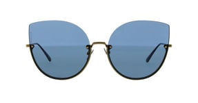 Bottega Veneta BV0204S 003 Dull Gold-Blue Sunglasses Sonnenbrille Gafas Del Sol