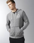 Reebok Elements Snow Melange Full Zip Hoodie Black - L