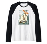 Avatar: The Last Airbender Appa Momo & Aang In Flight Raglan Baseball Tee