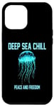 Coque pour iPhone 13 Pro Max Deep Sea Chill Peace and Freedom Quallen Motiv