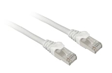 Sharkoon Patch Network Cable Sftp, Rj-45, With Cat.7A Raw Cable (White, 2 Meters)