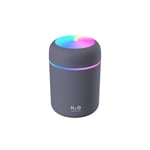 Mini humidifier, colourful cool humidifier, car humidifier, premium humidification system with 300 ml water tank, USB port, 2 mist modes, super quiet, auto shut-off and night light function (Navy)