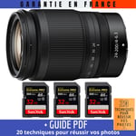 Nikon Z 24-200mm f/4-6.3 VR + 3 SanDisk 32GB UHS-II 300 MB/s + Guide PDF 20 techniques pour réussir vos photos