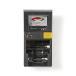 Nedis Batteri Tester | 9V - AA - AAA - Button Cell - C - D | Sort