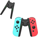 Pour Nintendo Switch Oled, Joy-Cons De Charge Avec Poignée En V Antidérapante Et Coque De Chargement Pendant Le Chargement