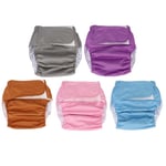 Waterproof Washable Adult Elderly Cloth Diapers Pocket Nappies Blue Siz REL