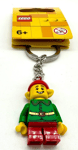 LEGO Christmas Elf KEYRING Festive Red Green Secret Santa Gift BNWT Minifigure