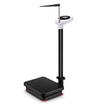 GWW MMZZ Precision Electronic Scales, Height and Weight Scales, Eye Level Digital Physician Scale, LED HD Display, 180kg/396 lb