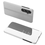 SKALO Samsung A16 Clear View Plånboksfodral - Silver Silver