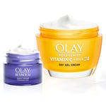 Olay Regenerist Day Gel-cream with VitaminC 50ml and Retinol 24 Face Cream 15ml