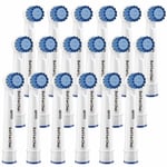 Betterchoi For Oral B Replacement Brush Heads 18pcs Sensitive Gum Care Compatible Electric Toothbrush. Soft Bristle for a Superior and Gentle Clean. by
