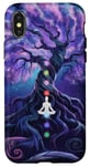Chakra Méditation Arbre Nature Univers Éléments Coque pour iPhone X/XS