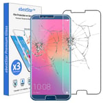 ebestStar - compatible with Huawei Honor View 10 Screen Protector Premium Tempered Glass, x3 Pack anti-Shatter Shatterproof, 9H 3D Bubble Free [Phone: 157 x 75 x 7mm, 5.99'']