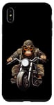 Coque pour iPhone XS Max singe moto / motard singe