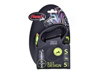 Flexi Black Design S Koppel 5 M, 12 Kg, Grönt