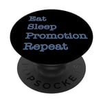 Répétition de la promotion Eat Sleep - Un fan drôle d'Ipswich Town monte PopSockets PopGrip Interchangeable