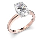 Festive Selena oval diamantring rosevitguld 2,00 ct 683-200-PV