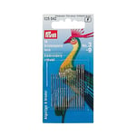 Prym Assorted Crewel Sewing Needles, Gold Eye, pack of 16
