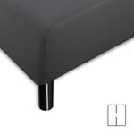 Splitlakan - H-split - 180x200 cm - Antracitgrå - 100% bomull jersey lakan - Stretchlakan för justerbar säng