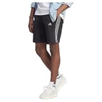 adidas Men Essentials Fleece 3-Stripes Shorts, XXL Black