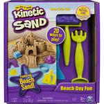 KINETIC SAND - COFFRET PLAGE 340 G de sable + 9 ACCESSOIRES - JOUET ENFANT 3 ANS ET + - 6037424 - Loisirs Créatifs