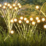 Guirlande lumineuse d'extérieur solaire - Solar Star Firefly Light - 70 LED - Blanc chaud - Clignotant - Étanche
