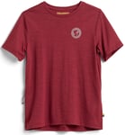 Fjällräven - S/F Wool T-shirt Women dam-T-shirt - Pomegranate Red-346 - M