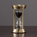Metall Mässing Timglas Sandklocka Timers 10 Minuter, Glas Sandglas