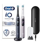 Oral-B iO9 Electric Toothbrush Black & Rose - Duo Pack