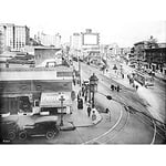 Artery8 Junction Main Street Spring 9th Los Angeles 1917 Photo Art Print Canvas Premium Wall Decor Poster Mural