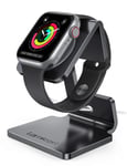 Lamicall Stand for Apple Watch - Desk iWatch Stand Holder Charging Dock Station Designed for Apple Watch Series SE, iWatch Series 7, 6, 5, 4, 3, 2, 1, iWatch 44mm / 42mm / 40mm / 38mm - Black