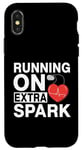 Coque pour iPhone X/XS Running On Extra Spark - ICD cardiaque implantable drôle