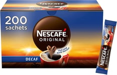 NESCAFÉ Original Decaf Instant Coffee Sachets - 200 X 1.8G Sticks