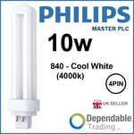 Philips 10W MASTER PL-C G24q-1 Cap Cool White Colour Compact Fluorescent Lamp