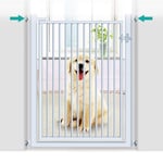 ADEIEGE Pet Safety Gate 150cm Extra Tall Dog Cat Gates, Pressure Mounted Metal Baby Stair Gates for Doorway Hallway (Size : 77-79cm)