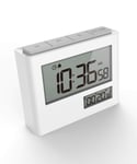 Kitchen Timer, 2 in 1 Timer and Clock, Digital Kitchen Timer Large LCD Display Screen and Countdown Countup Function 24 Hours Clock Timer with Loud Alarm Magnetic Backing