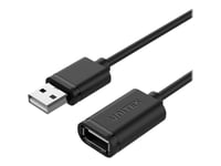 Unitek - Usb-Förlängningskabel - Usb (Hane) Till Usb (Hona) - Usb 2.0 - 1 M - Svart