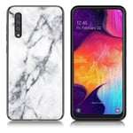 Fantasy Marmor Samsung Galaxy A50 skal - Vit Vit