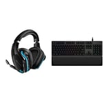 Logitech G935 Wireless Gaming RGB Headset + Logitech G513 Mechanical Gaming Keyboard with Palm Rest