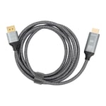 DisplayPort 1.4 till HD Multimedia Interface 2.1 Adapterkabel 8K DisplayPort Hane till HD Multimedia Interface Honkabel