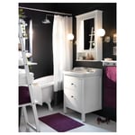 IKEA IKEA HEMNES / RUTSJÖN kommod m lådor/tvättställ/kran, vit, 62x49x95 cm, cm 62x49x95 cm