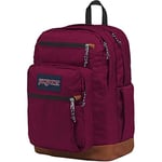 JanSport Cool Backpack with 15-inch Laptop Sleeve, Russet Red - Large Computer Bag Rucksack with 2 Compartments, Ergonomic Straps - Bookbag for Men, Women