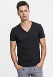 Urban Classics V-ringad T-shirt herr (black,S)