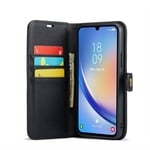 Mobil lommebok DG-Ming 2i1 Samsung Galaxy A24 4G - Svart