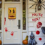Halloween Party Horror Scary Stickers Wall Window Decoration Pro 8(hand Print)