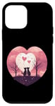 Coque pour iPhone 12 mini Couple de chats Saint Valentin Idée Creative Inspiration Graphique