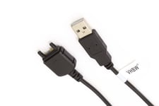vhbw câble de données USB compatible avec Sony Ericsson J100i, J110i, J120i, J220i, J230i, K200i, K220i, K310i, K320i, K330, K510i, K530i téléphone