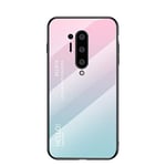 Hülle® Gradient Color Anti-Scratches Glass Case Compatible for OnePlus 8 Pro (1)